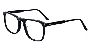 Women Cristal Eyeglasses: Shania Shiny Black - SpaceSMART Eye Clinic (Diagonal View)